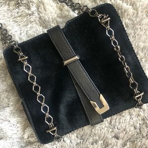 Gorgeous genuine cowhide Leifsdottir black leather bag